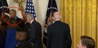 Obama, Beyaz Saray'da ABD Başkanı'nın forsunu fena bozdu! Olanları gören Biden, uzaktan bakakaldı