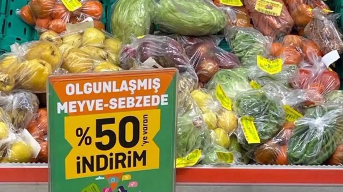 Ünlü market zinciri, 'olgunlaşmış' sebze ve meyveleri yüzde 50 indirimle satmaya başladı