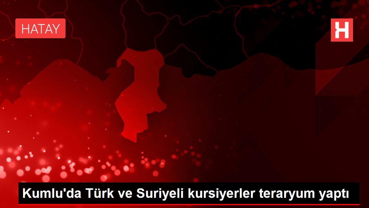 Kumlu'da Türk ve Suriyeli kursiyerler teraryum yaptı