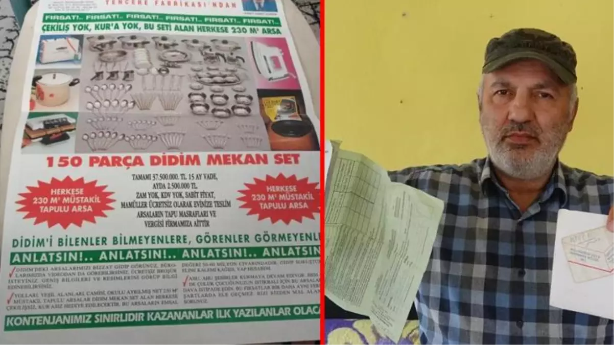 27 yıl önce 'tencere alana arsa bedava' kampanyasına katılan çift haklarını arıyor