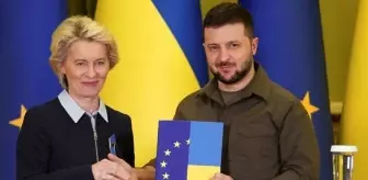 Avrupa Komisyonu Başkanı Leyen, Zelenski'ye AB'ye girişin ilk adımı sayılan anketi teslim etti