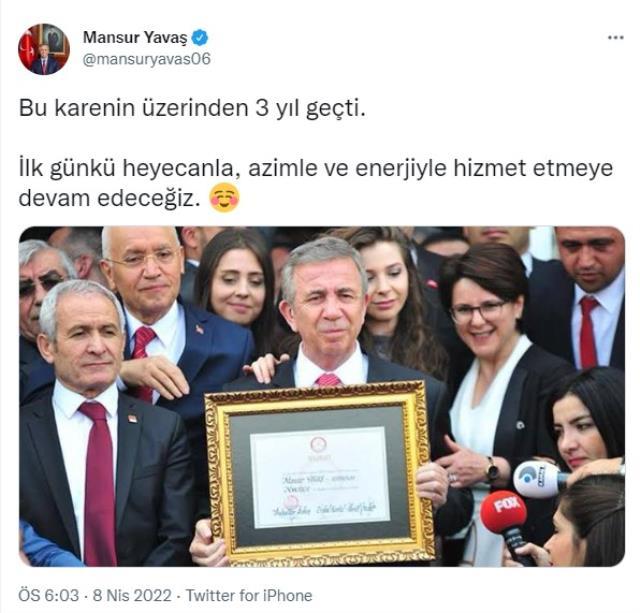 Cumhurbaşkanı adaylığıyla gündemdeydi! Mansur Yavaş'tan dikkat çeken mazbata paylaşımı Cumhurbaşkanı adaylığıyla gündemdeydi! Mansur Yavaş'tan dikkat çeken mazbata paylaşımı