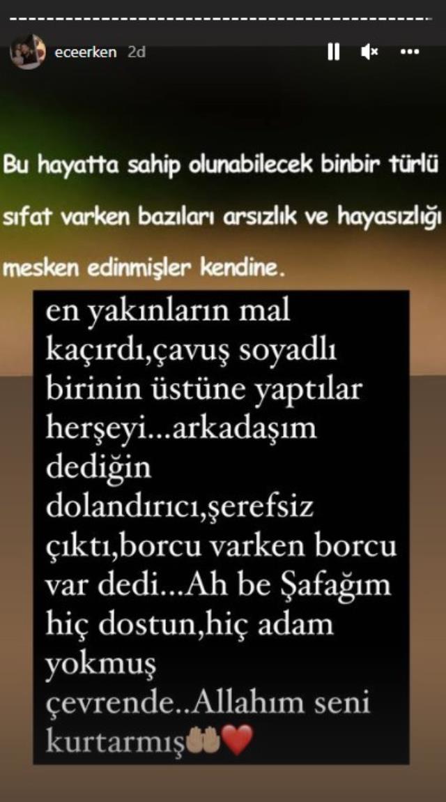 Hesabına bloke konulan Ece Erken ateş püskürdü: Şafak'ın ölümüne sebebiyet veren kişi yaptı