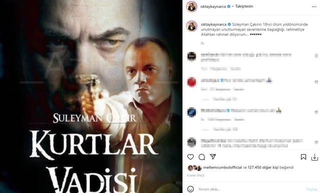 Oktay Kaynarca, Kurtlar Vadisi dizisindeki efsane karakteri Süleyman Çakır ölümünün 18. yılında andı Oktay Kaynarca, Kurtlar Vadisi dizisindeki efsane karakteri Süleyman Çakır ölümünün 18. yılında andı