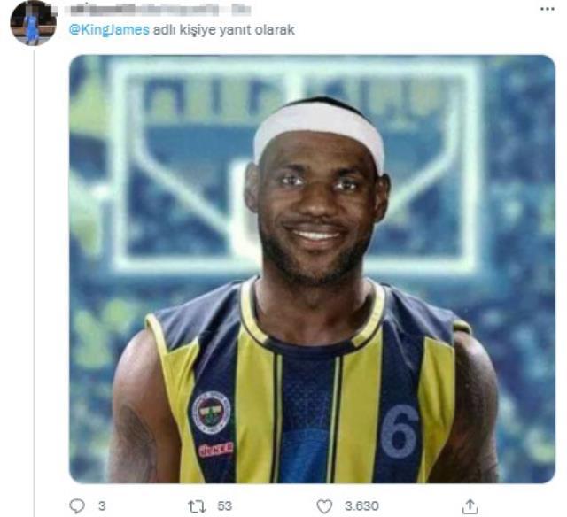 LeBron James'ten inanması zor Fenerbahçe paylaşımı! Dünyada görmeyen kalmadı LeBron James'ten inanması zor Fenerbahçe paylaşımı! Dünyada görmeyen kalmadı