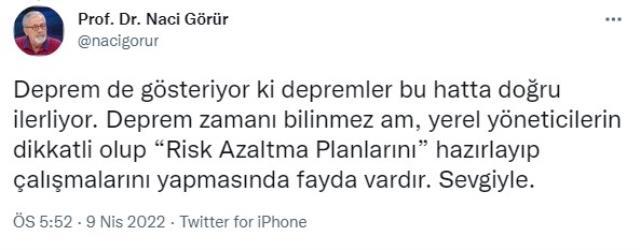 Pütürge'deki 5.2'lik depremin ardından yer bilimci Prof. Dr. Naci Görür'den haritalı uyarı geldi: Yöneticiler dikkatli olmalı