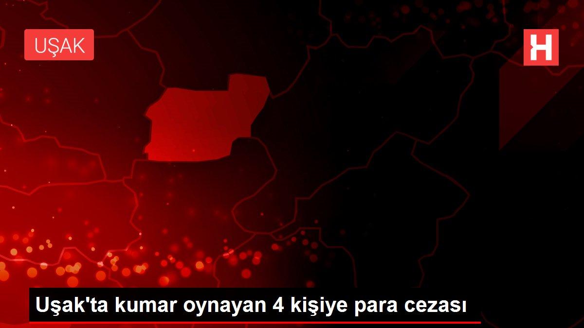 Uşak'ta kumar oynayan 4 kişiye para cezası