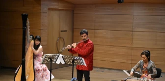 Japon ve Türk sanatçılardan 'Koto, Arp, Flüt Trio Konseri'