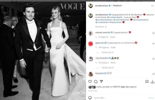Düğün sonrası kriz çıktı! Kayınvalide Victoria Beckham, paylaşımında eşinin soyadını alan oğlunun yeni soyadını kullanmadı