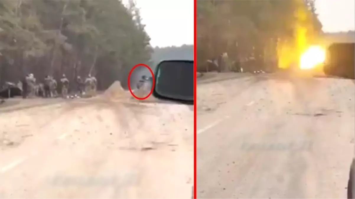 Rus tankı Ukraynalı askerleri yakın mesafeden bombalayarak öldürdü