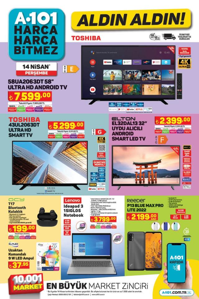 A101 aktüel ürünler kataloğu! 12 Nisan A101 bu hafta katalog ürünleri neler? A101'e gelecek ürünler ve A101 fiyat listesi!