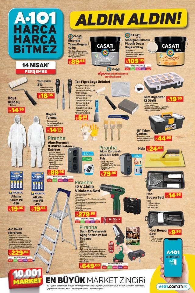 A101 aktüel ürünler kataloğu! 12 Nisan A101 bu hafta katalog ürünleri neler? A101'e gelecek ürünler ve A101 fiyat listesi!