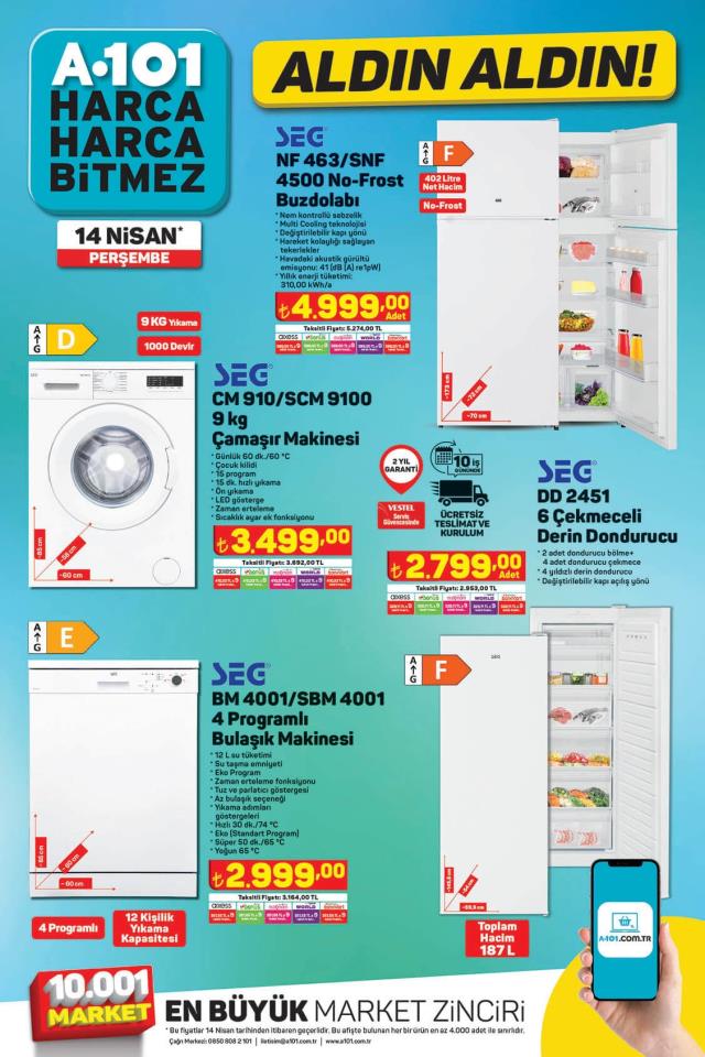 A101 aktüel ürünler kataloğu! 12 Nisan A101 bu hafta katalog ürünleri neler? A101'e gelecek ürünler ve A101 fiyat listesi!