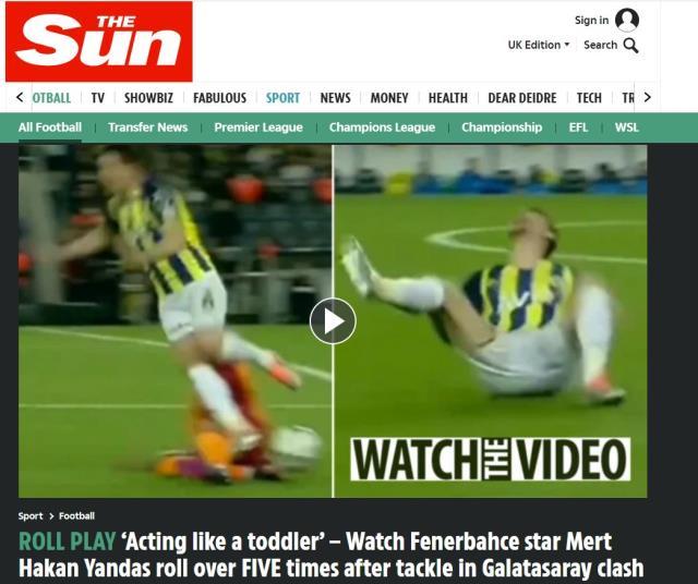 Dünya, Mert Hakan Yandaş'la dalga geçiyor! Derbideki hareketiyle çocuğa benzetildi