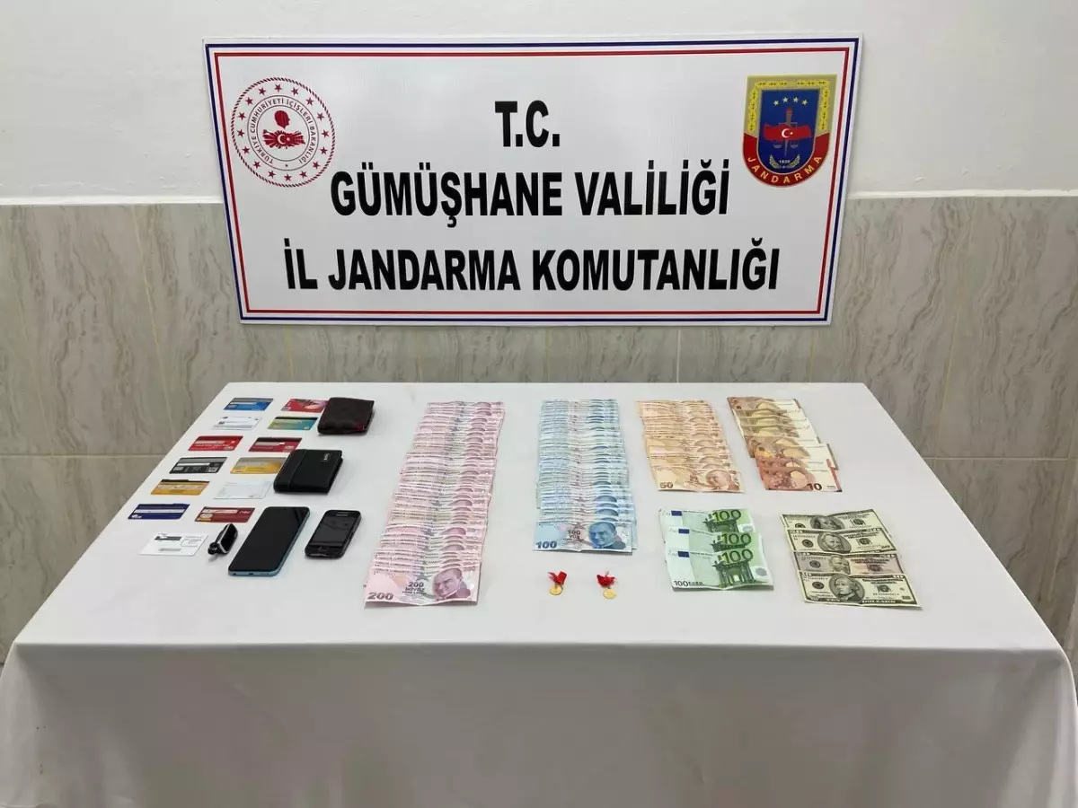 Gümüşhane'de kendini jandarma olarak tanıtıp dolandırıcılık yapan zanlı tutuklandı