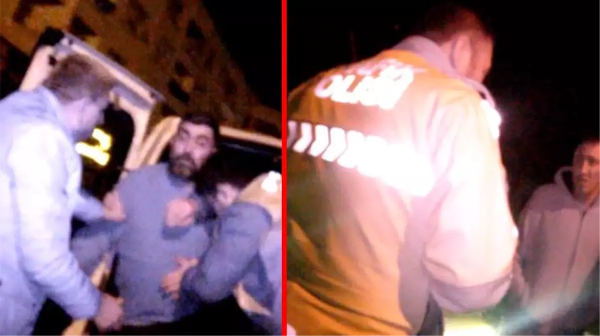 Arkadaşını alkol kontrolünden kurtarmak için polise bıçak çeken şahıs biber gazıyla etkisiz hale getirildi