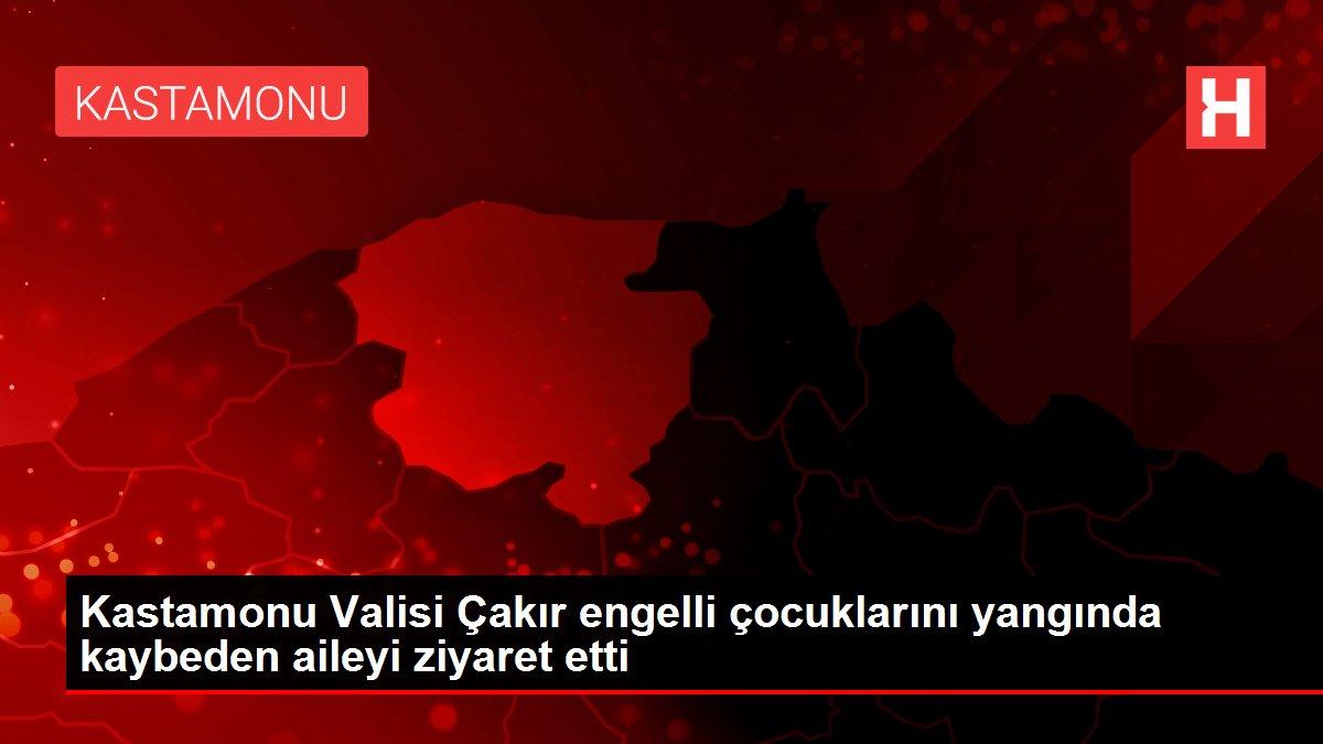 Kastamonu Valisi Çakır engelli çocuklarını yangında kaybeden aileyi ziyaret etti