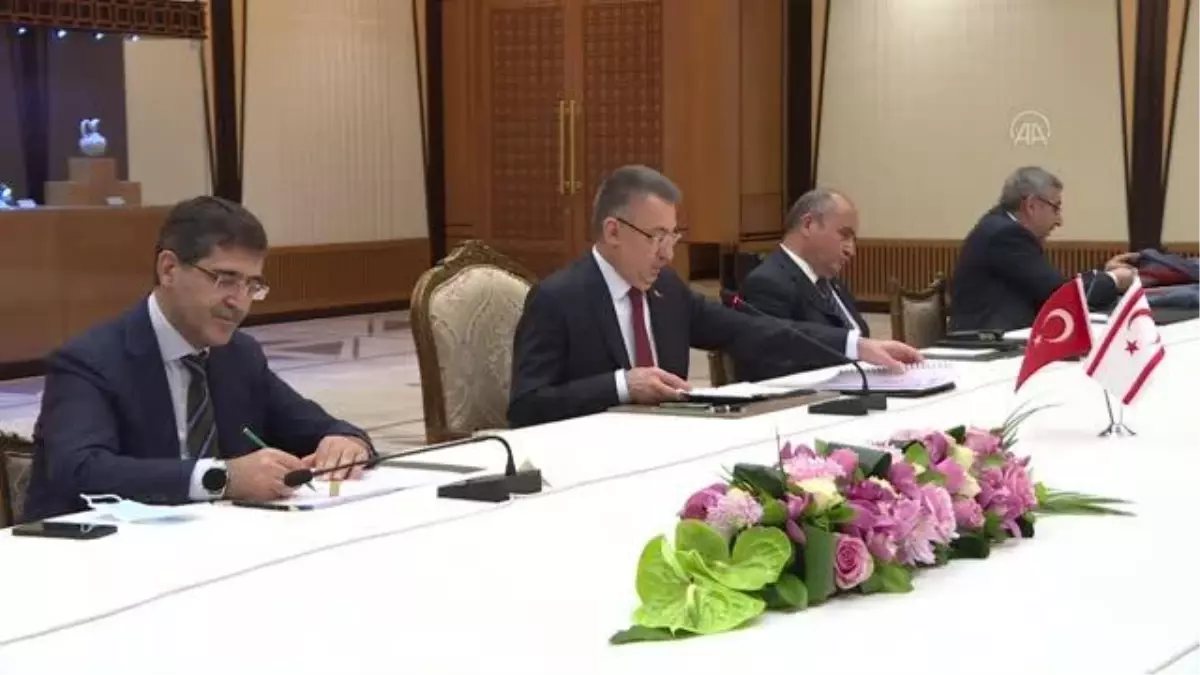 Cumhurbaşkanı Yardımcısı Oktay, KKTC Başbakanı Sucuoğlu ile görüştü