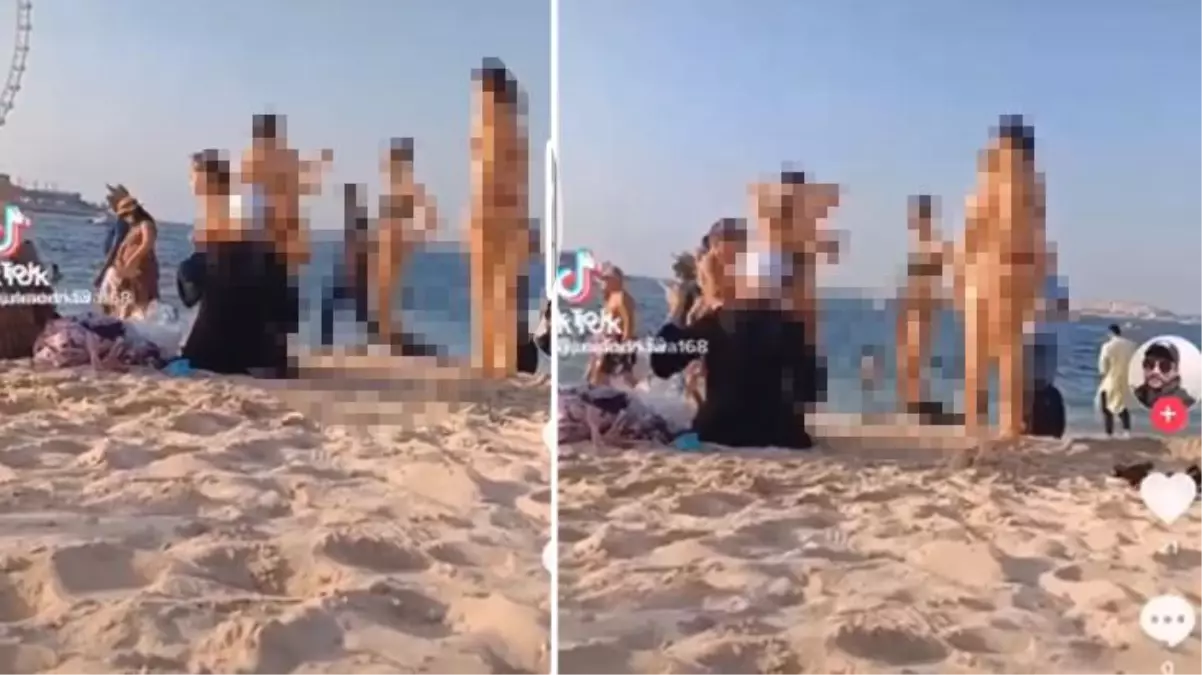 Sahildeki kızların bikinili görüntülerini çeken Pakistan uyruklu şahıs kıskıvrak yakalandı