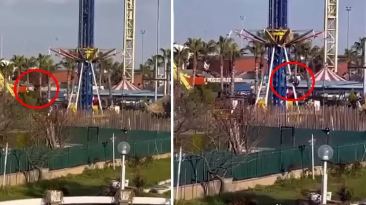 İstanbul'da lunaparkta dehşet anları! Dönen salıncakta ölümle burun buruna geldiler, o anlar kamerada