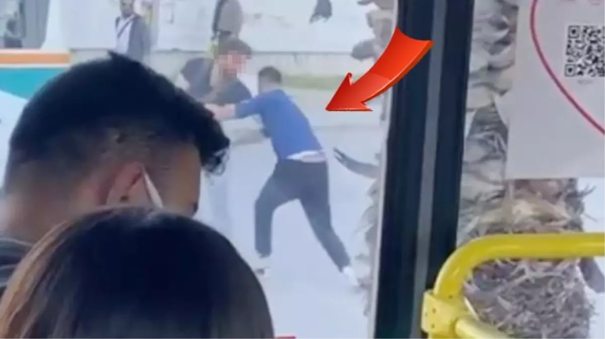 Otobüs şoförü ile taksicinin kavgasını ayırmak isteyen vatandaş bıçaklandı