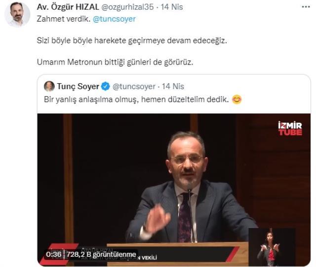 AK Parti grup sözcüsü, 'Metro çalışmaları durdu' deyince Tunç Soyer alandaki yetkiliyi görüntülü aradı