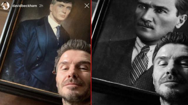 David Beckham'ın Atatürk portresi önünde fotoğraf paylaştığı iddiası
