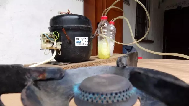 Yaptığı karışımla kendi gazını üretiyor! 1 litrelik benzinle 15 günlük tüp ihtiyacını karşılıyor