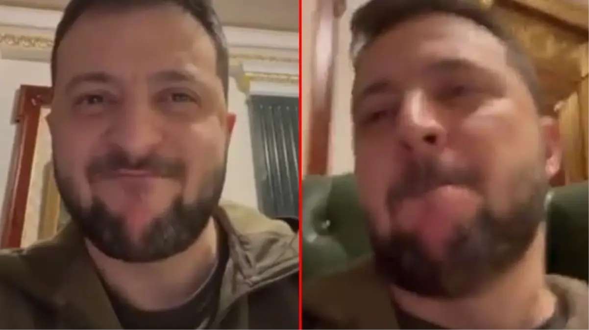 Zelenski sarhoş mu? Paylaştığı video büyük tartışma yaratınca kısa sürede silindi