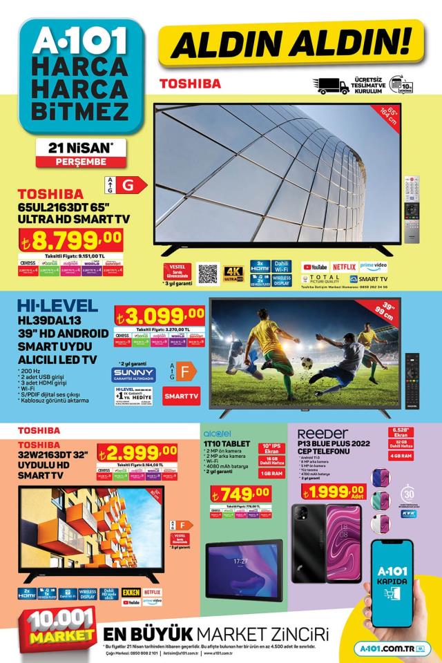 A101 aktüel ürünler kataloğu! 21 Nisan A101 bu hafta katalog ürünleri neler? A101'e gelecek ürünler ve A101 fiyat listesi!