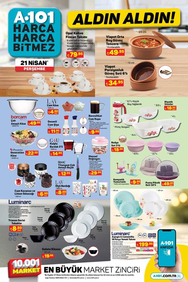 A101 aktüel ürünler kataloğu! 21 Nisan A101 bu hafta katalog ürünleri neler? A101'e gelecek ürünler ve A101 fiyat listesi!