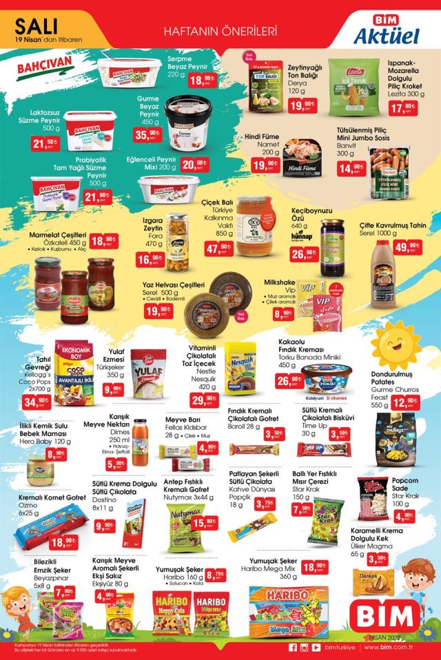 BİM aktüel ürünler kataloğu yayınlandı! 19 Nisan Salı BİM bu hafta katalog ürünleri neler? BİM'e gelecek ürünler ve BİM fiyat listesi!