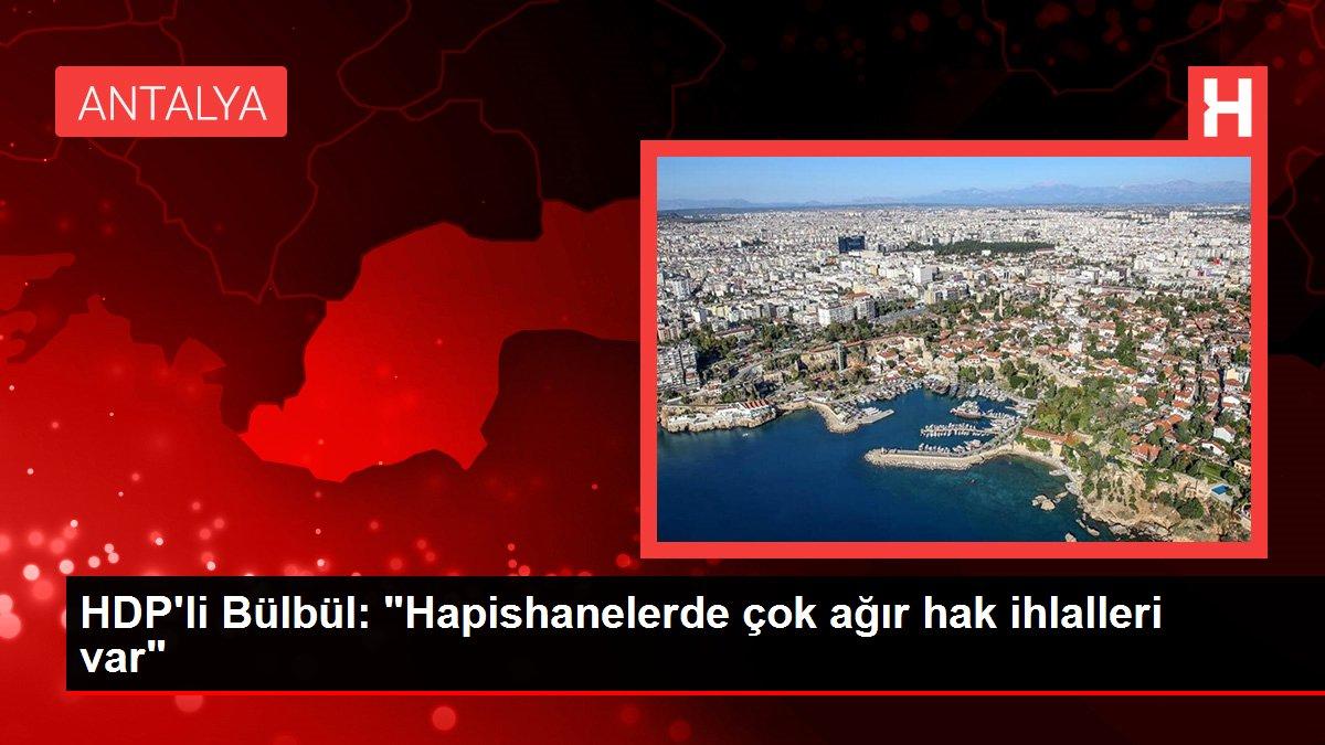 HDP'li Bülbül: 'Hapishanelerde çok ağır hak ihlalleri var'
