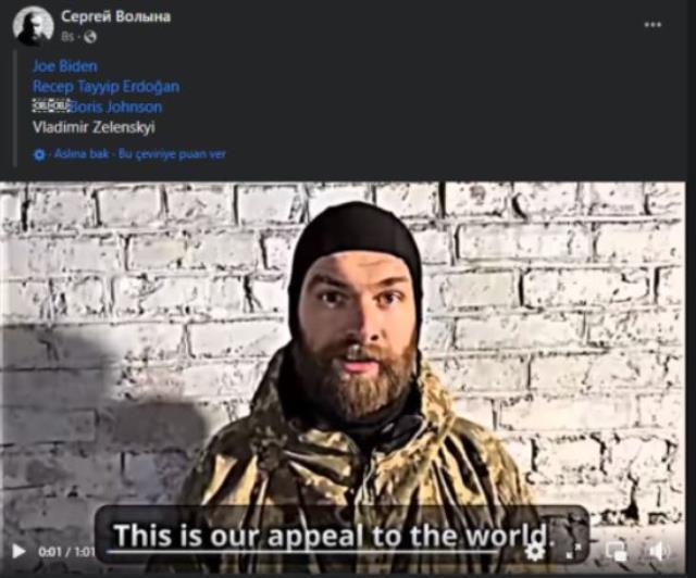 Ukraynalı komutan Cumhurbaşkanı Erdoğan'dan yardım istedi