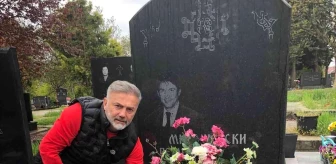 Hami Mandıralı'dan Makedonya'daki eski takım arkadaşının mezarına ziyaret