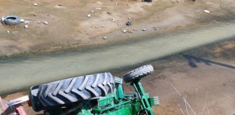 Konya'da su kanalına devrilen traktörden düşen sürücü öldü