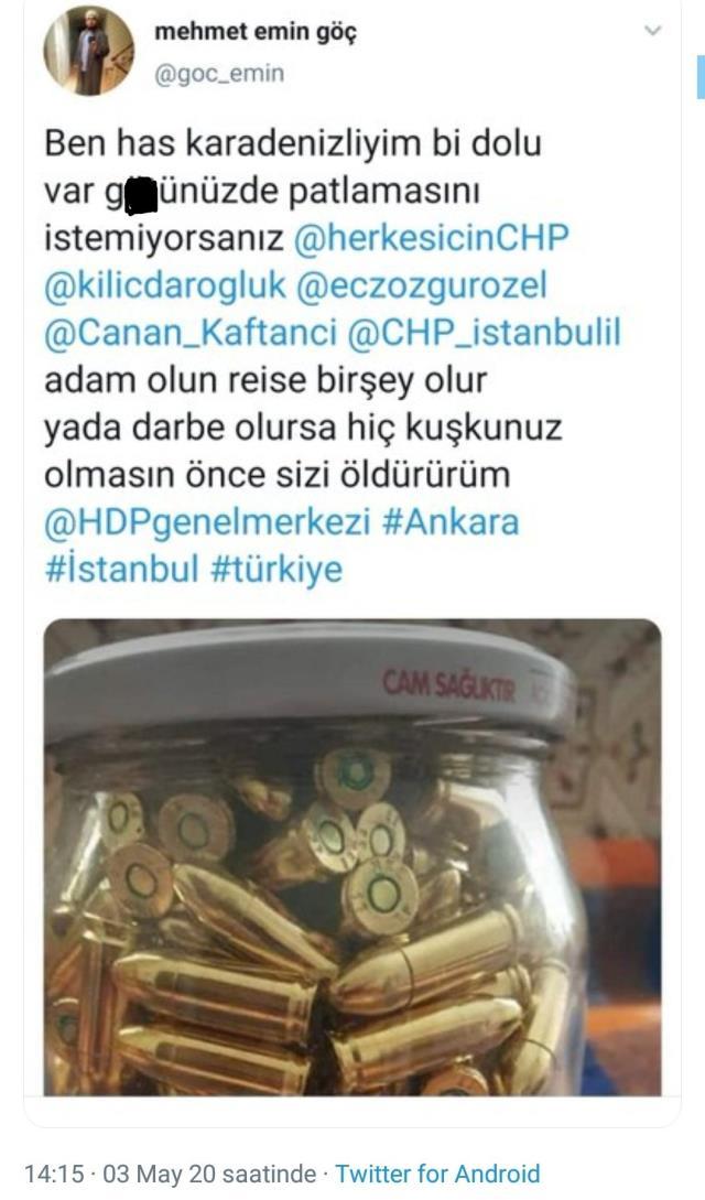 Mermili tehdit davası uzlaşma sağlandığı gerekçesiyle düşürüldü Mermili tehdit davası uzlaşma sağlandığı gerekçesiyle düşürüldü