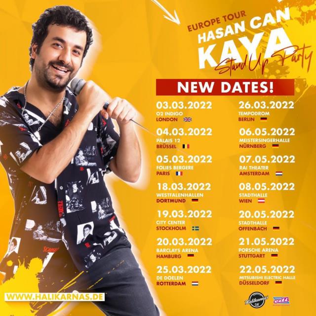 Hasan Can Kaya'ya Almanya'da yoğun ilgi! Biletler tükendi