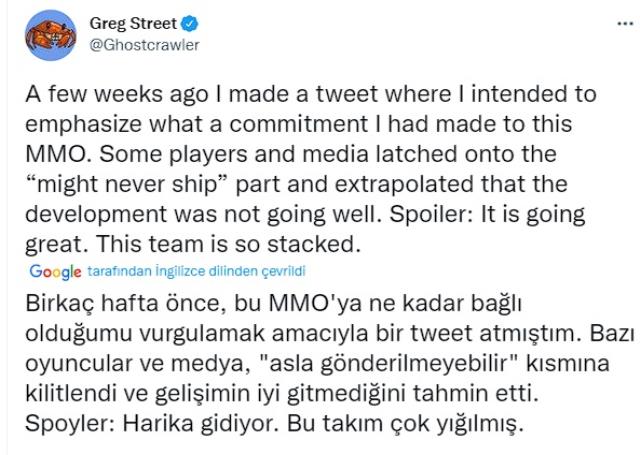 Riot Games MMO oyunu için umut verdi