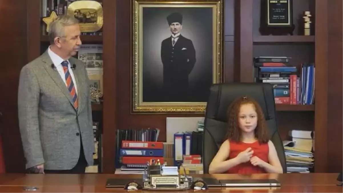 Ankara'nın bugünkü belediye başkanı minik Esila oldu! İlk talimatı Mansur Yavaş'ı mest etti