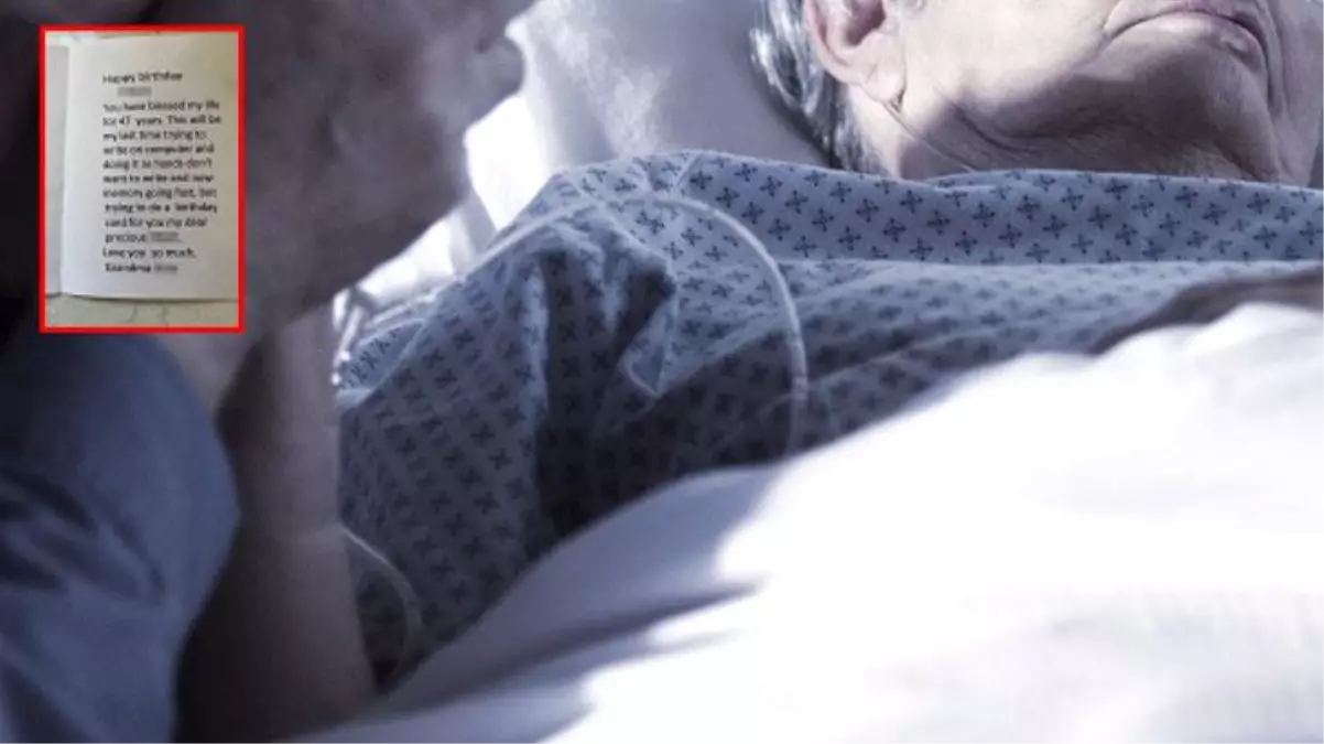 Ölüm döşeğindeki babaannesinin yazdığı son notu bulan adam, bir kenara çöküp saatlerce ağladı