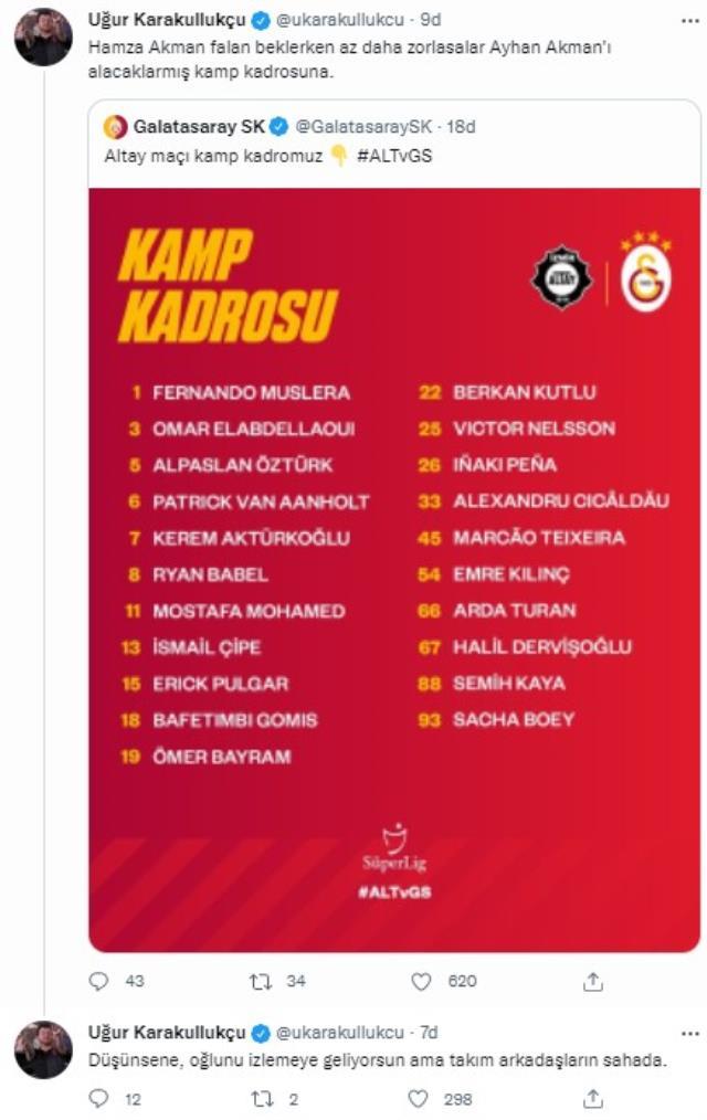 Söylem ve eylem uyuşmadı! Galatasaray'ın maç kadrosu taraftarları çıldırttı Söylem ve eylem uyuşmadı! Galatasaray'ın maç kadrosu taraftarları çıldırttı