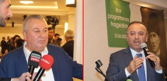 İftar programında Cemal Enginyurt ile AK Partili vekil Hacı Turan tartıştı, araya Haşim Kılıç girdi