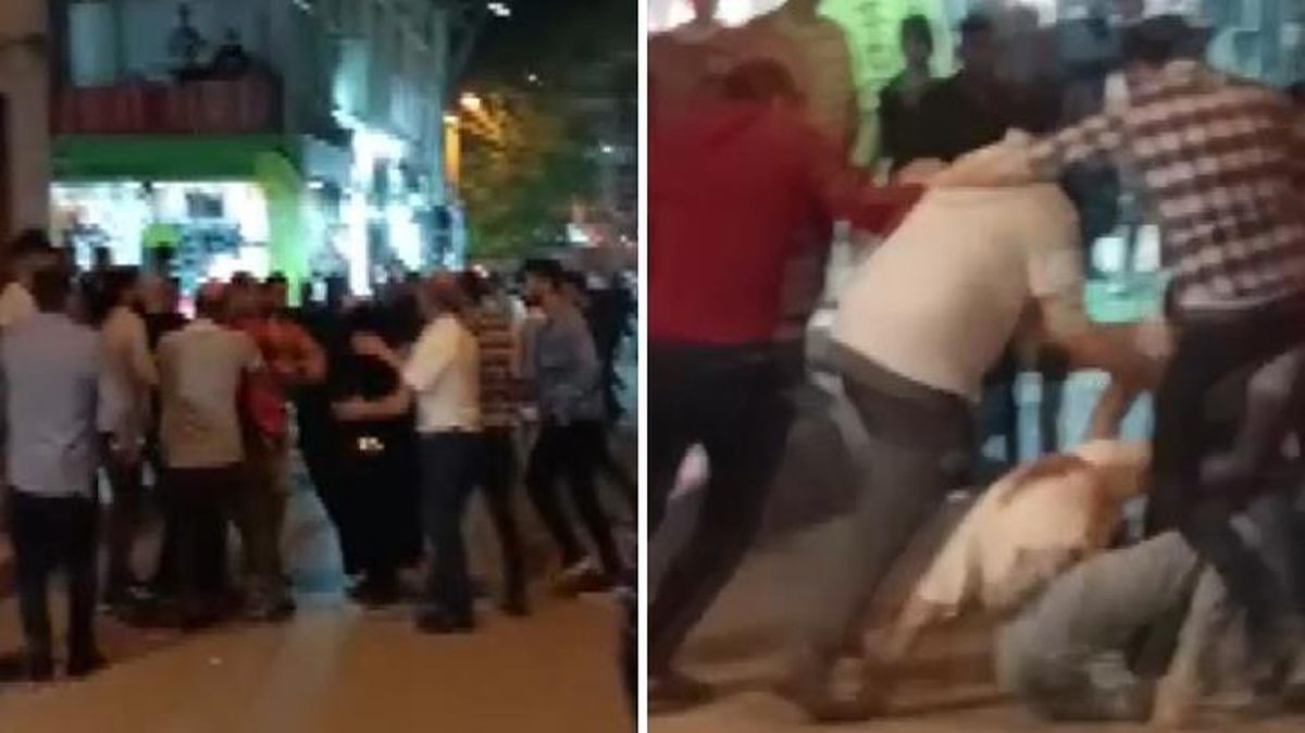 30 kişilik Suriyeli grubun tekmeli yumruklu kız kavgası! O anlar saniye saniye kamerada