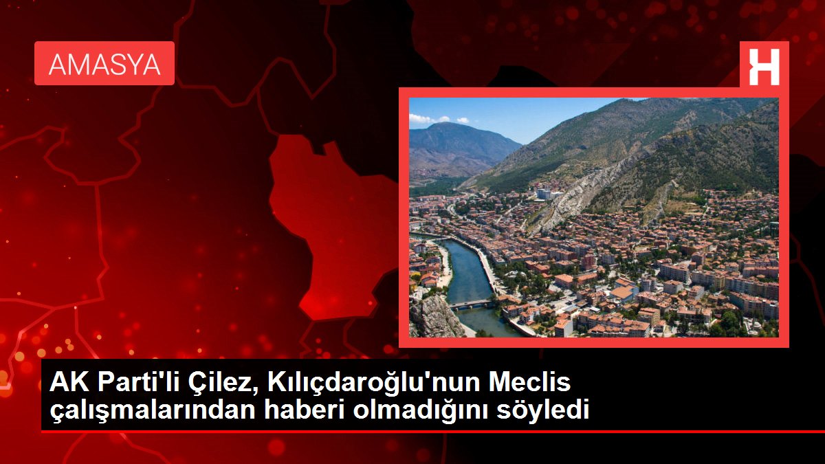 AK Parti'li Çilez, Kılıçdaroğlu'nun Meclis çalışmalarından haberi olmadığını söyledi