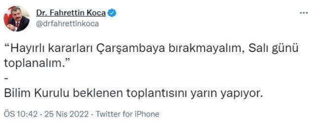 Bilim Kurulu toplantısı ne zaman? MERAKLA BEKLENİYORDU! Bilim Kurulu toplantısı kararları ve gündemde neler var? Bilim Kurulu toplantısı ne zaman? MERAKLA BEKLENİYORDU! Bilim Kurulu toplantısı kararları ve gündemde neler var?