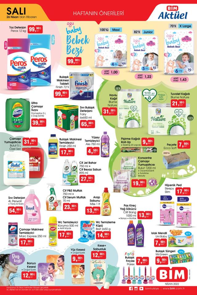 BİM aktüel ürünler kataloğu yayınlandı! 25 Nisan Pazartesi BİM bu hafta katalog ürünleri neler? BİM'e gelecek ürünler ve BİM fiyat listesi!