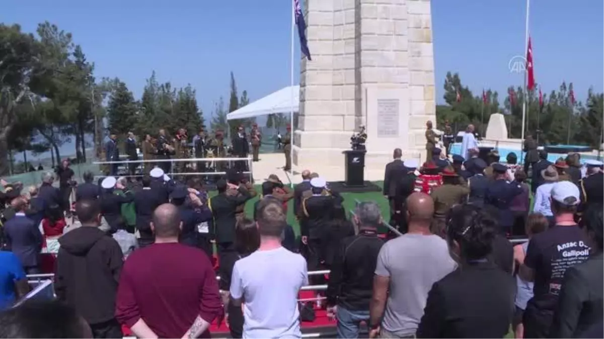 Yeni Zelanda Anıtı'nda Çanakkale Kara Savaşları'nın 107. yılı töreni düzenlendi