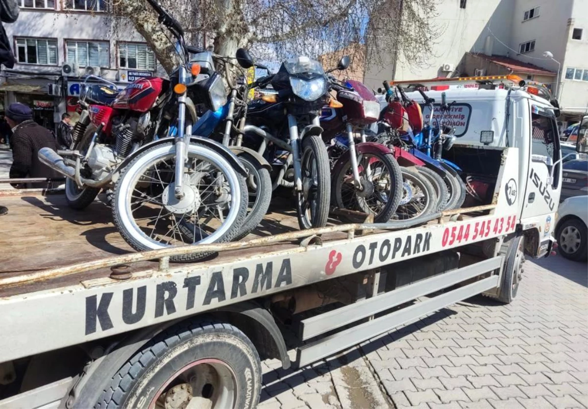 Son dakika haberleri... Bolvadin motosikletlere polis denetimi
