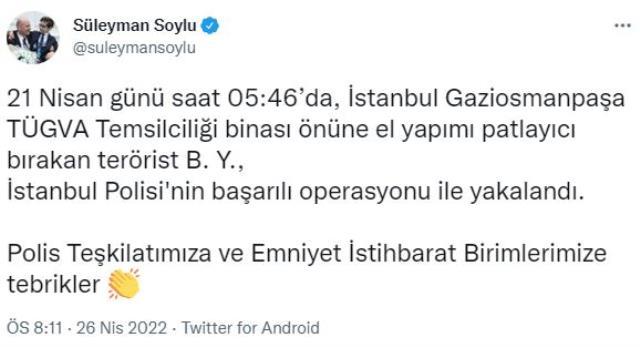 İstanbul Gaziosmanpaşa'daki TÜGVA binasına yapılan saldırının faili yakalandı